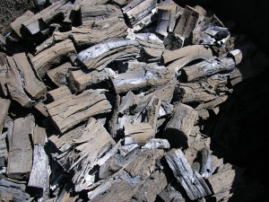 British Hardwood Charcoal in a round Kiln