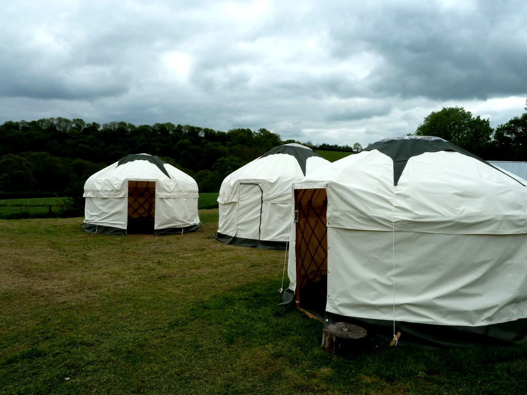 Yurt hire at wedding venue in Devon