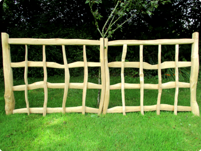 Handcrafted cleft Oak double gates