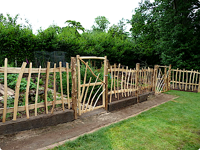 Rustic pegged Frame & Wisteria